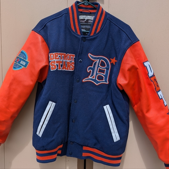 1919 Detroit Stars Baseball Negro League Varsity Jacket Headgear Classics Mens - Picture 10 of 14